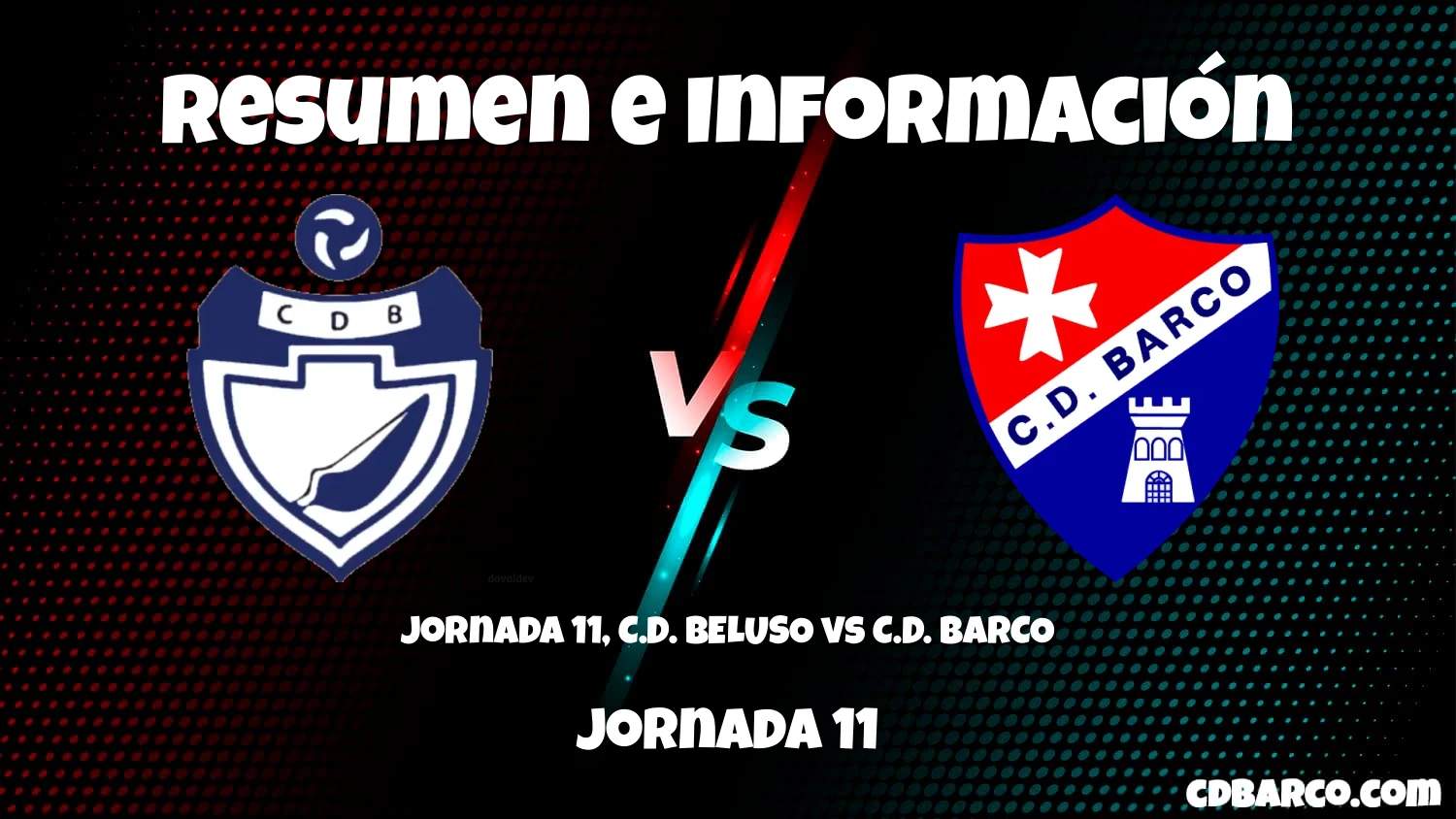 Imagen de caratula de seríe Jornada 11, C.D. BELUSO vs C.D. BARCO